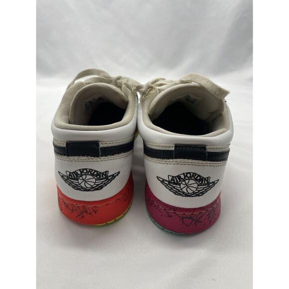 2020 AIR JORDAN 1 LOW RETRO (UNISEX GS KIDS) 'MULTICOLOR' CV9548-100 SZ 6Y - Picture 7 of 13